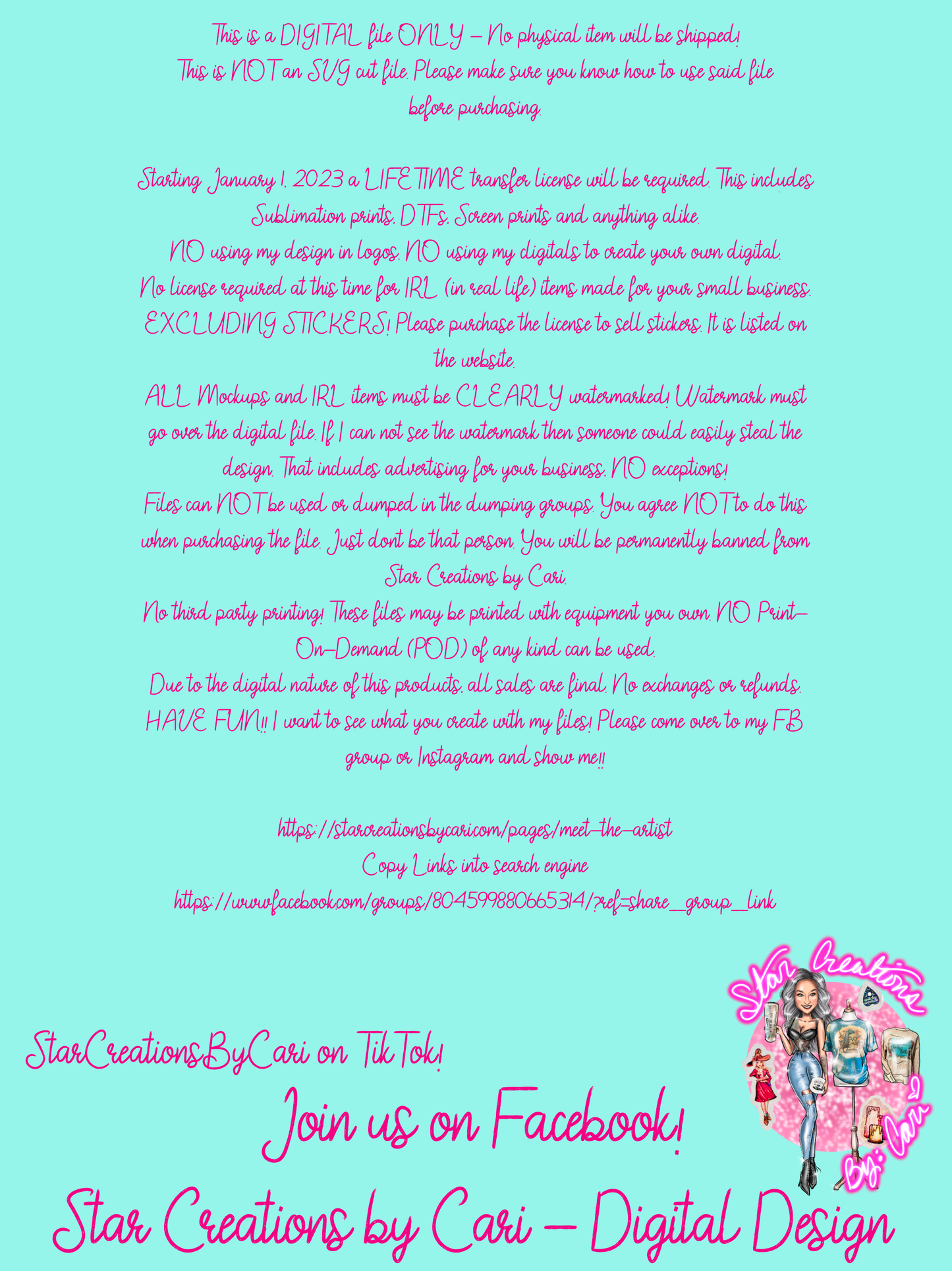 Funny Watermarks - 18 files + Procreate Stamps