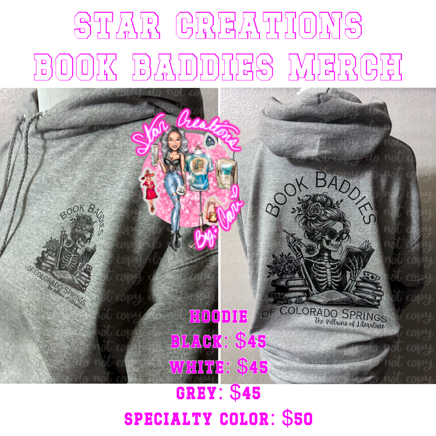 Hoodie (Pullover) - Book Baddies Merch